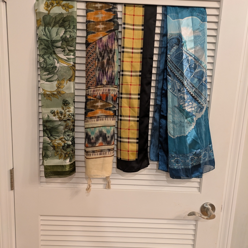 Floral and Patterned Scarves Set Of 4